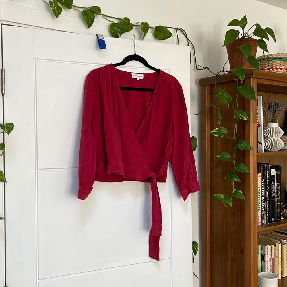 Bella Dahl v-neck wrap tie top
